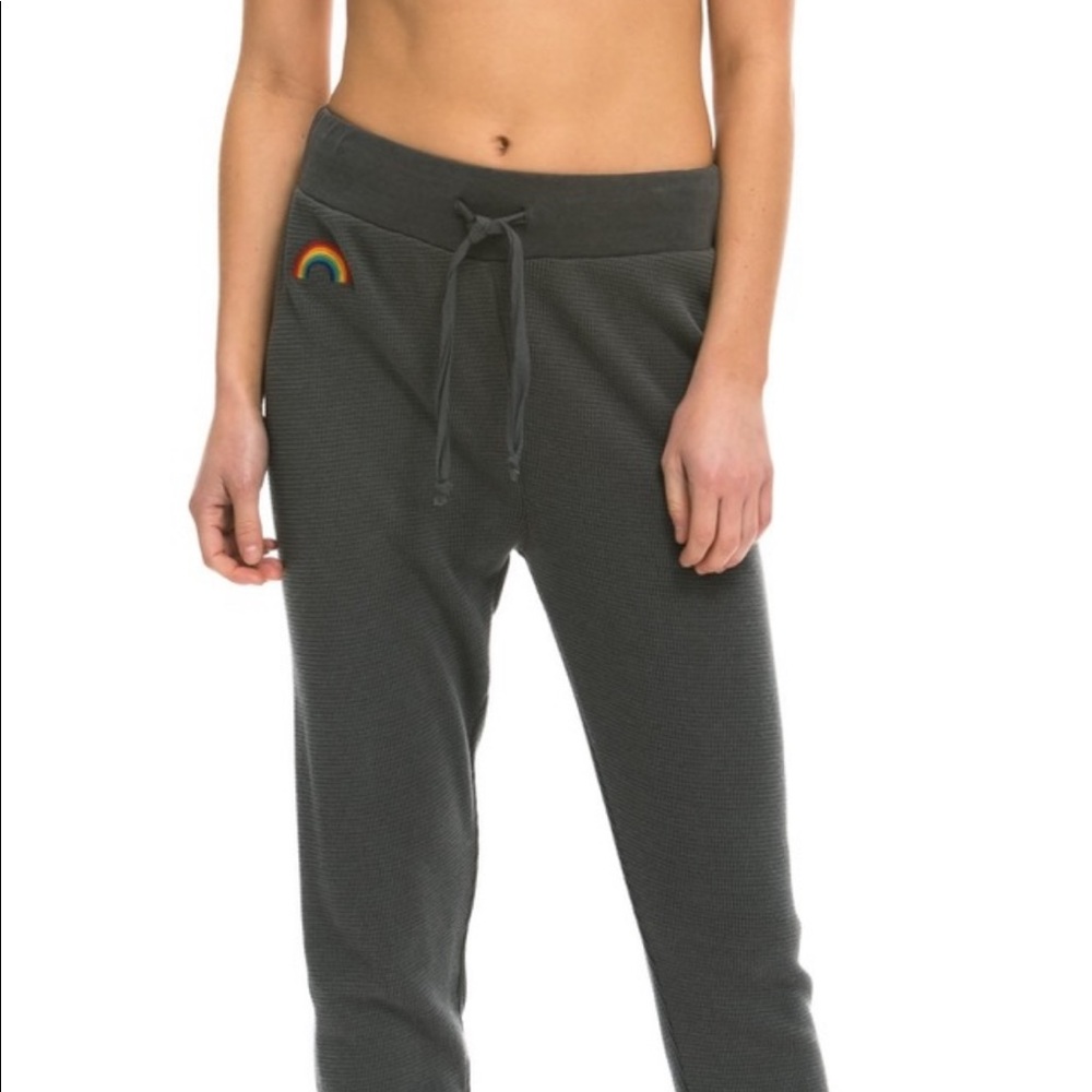 Gently used Aviator Nation RAINBOW PRISM THERMAL PANT